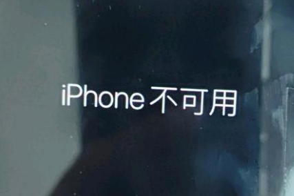 宋洛乡苹果服务网点分享锁屏界面显示“iPhone 不可用”如何解决 