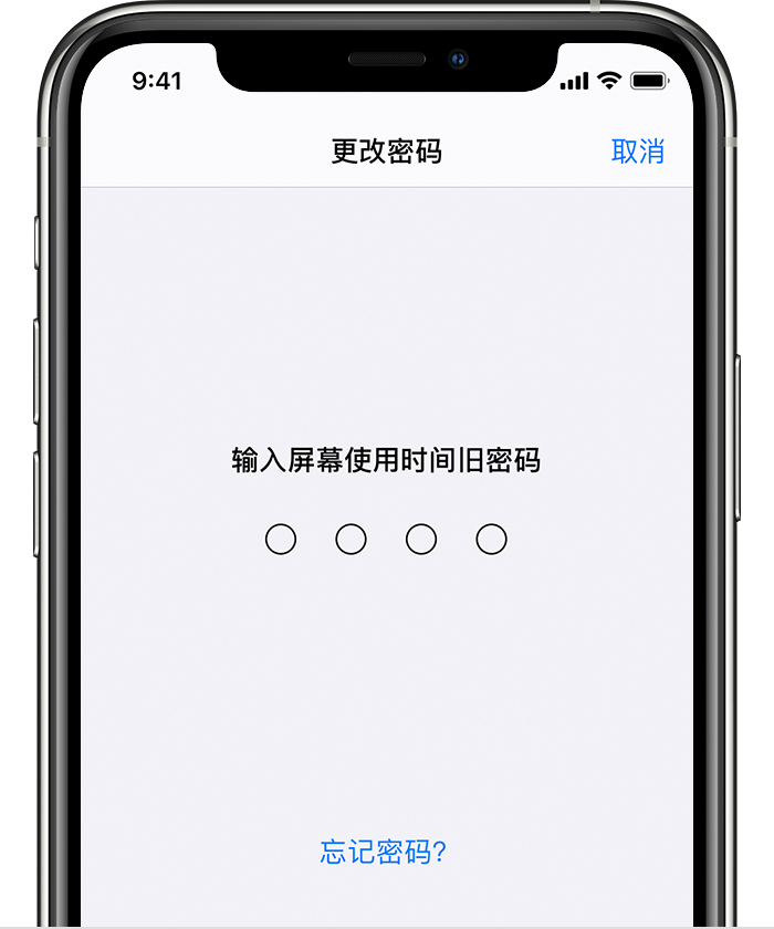 宋洛乡苹果手机维修分享iOS 14 忘记屏幕使用时间密码怎么办 